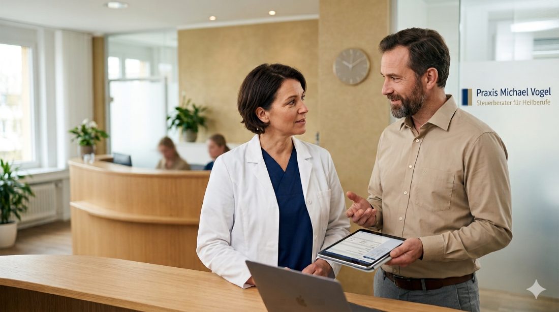 Gesundheit & Gesundheitswirtschaft – Beratungsgespräch in moderner Praxis