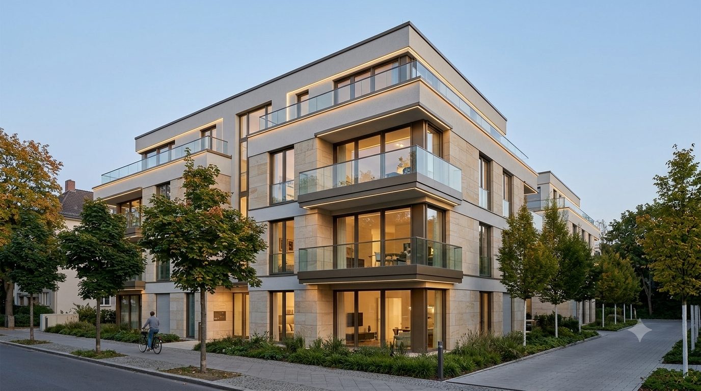 Immobilien – modernes Mehrfamilienhaus